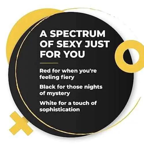 Love Salve Sexy Women Lingerie Garter Belt Set – 2 Piece Lace Stretch Adjustable Waist Suspender and Thong Underwear - Love Salve